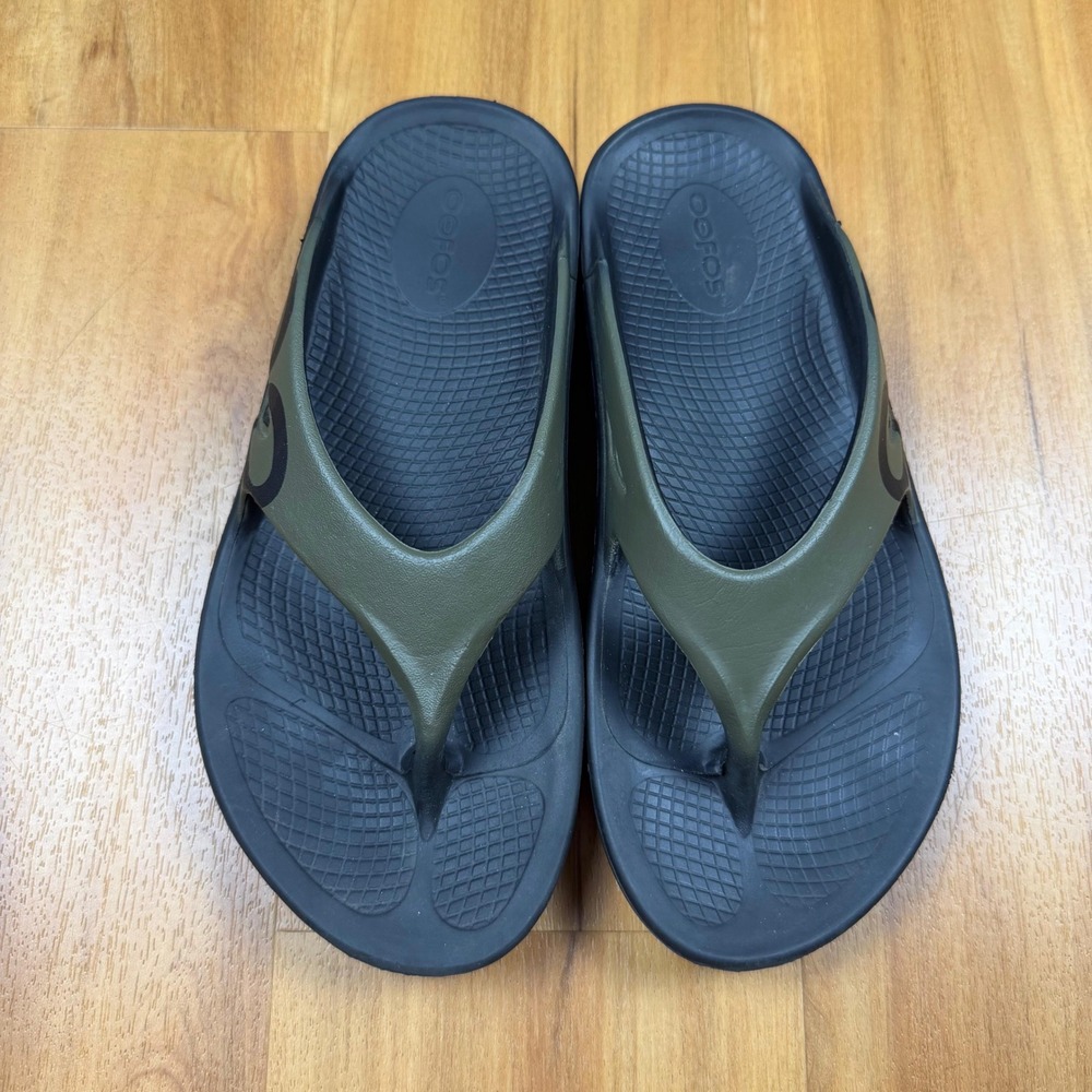 OOFOS OOriginal Sport Recovery Sandal Olive Green Black Mens 5, Womens 7 EU 38 - Picture 2 of 7
